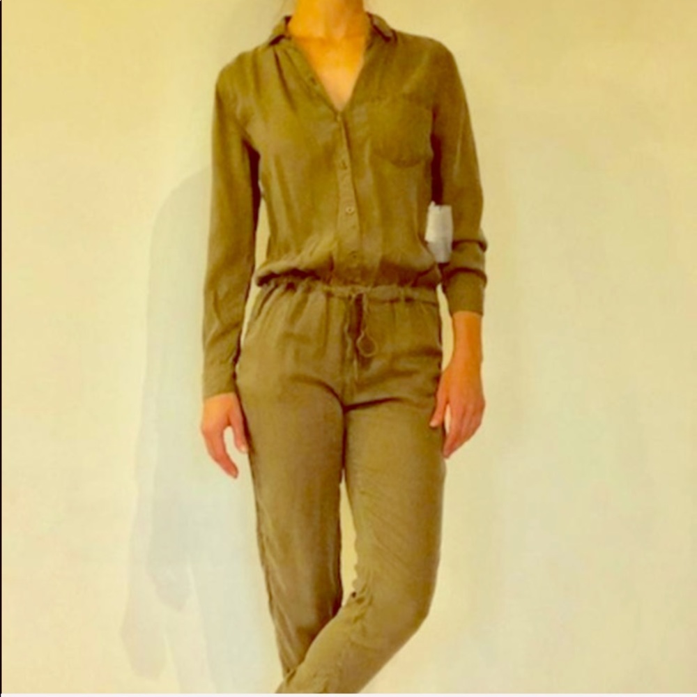 NWT Olive Jumpsuit
